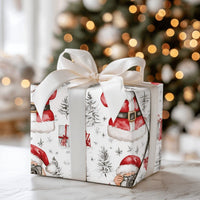 Camera Santa Christmas Gift Wrap, Photographer Santa Wrapping Paper, Watercolor Holiday Wrapping Paper, Photography Lover Gift Wrap Paper
