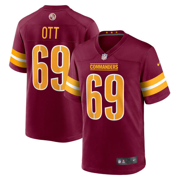 Washington Commanders Tyler Ott Nike Burgundy Game Jersey