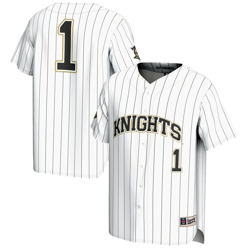 #1 UCF Knights Lightweight Baseball Jersey - White