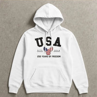 USA 250 Years of Freedom Hoodie | 1776-2026 Patriotic Eagle Design | Premium Cotton-Polyester Blend | Gift for Americana Lovers