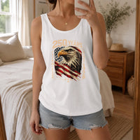 USA 250 Years of Freedom Tank Top | Patriotic Eagle & Flag Graphic | Soft Breathable Lightweight Fabric | 4th of July Independence Day Gift for Men & Women