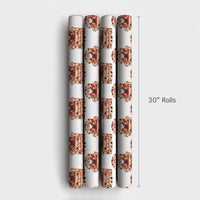 Video Game Controller Gift Wrap, Floral Armchair Gamer Santa Wrapping Paper, Humorous Santa Christmas Wrapping Paper, Gamer Gift Wrap