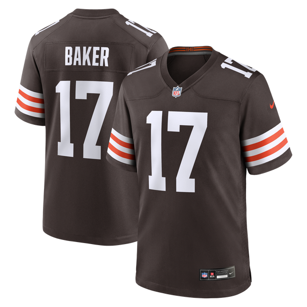 Cleveland Browns Jerome Baker Nike Brown Team Game Jersey