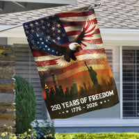 250 Years of Freedom Garden Flag | 1776-2026 American Anniversary Eagle & Statue of Liberty | Double-Sided Patriotic Outdoor Decor | Gift for Veterans & Patriots
