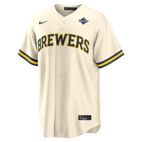 Milwaukee Brewers Sal Frelick Cream 2026 World Series Home Replica Jersey
