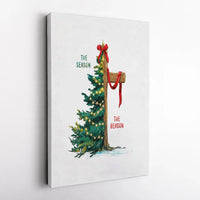 Christmas Cross Scripture Print, The Season the Reason Religious Canvas Art, Faith Holiday Decor, Digital Download
