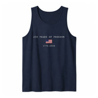 America 250th Birthday Tank Top | 250 Years of Freedom 1776-2026 Graphic | Soft Breathable Unisex Fit | 4th of July Patriotic Gift