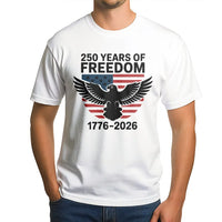 250 Years Of Freedom T-Shirt | American Eagle 1776-2026 Anniversary | Premium Cotton Graphic Tee | Patriotic Semicentennial Gift For Men Women