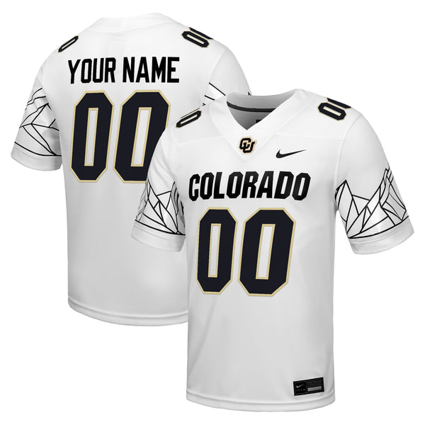 Colorado Buffaloes Nike Custom Football Game Jersey - White