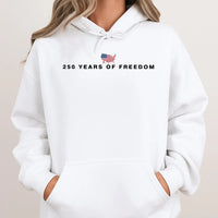 America 250th Anniversary Hoodie | 250 Years of Freedom USA Map Design | Cotton-Polyester Blend Comfort Sweatshirt | Patriotic Gift for Independence Day