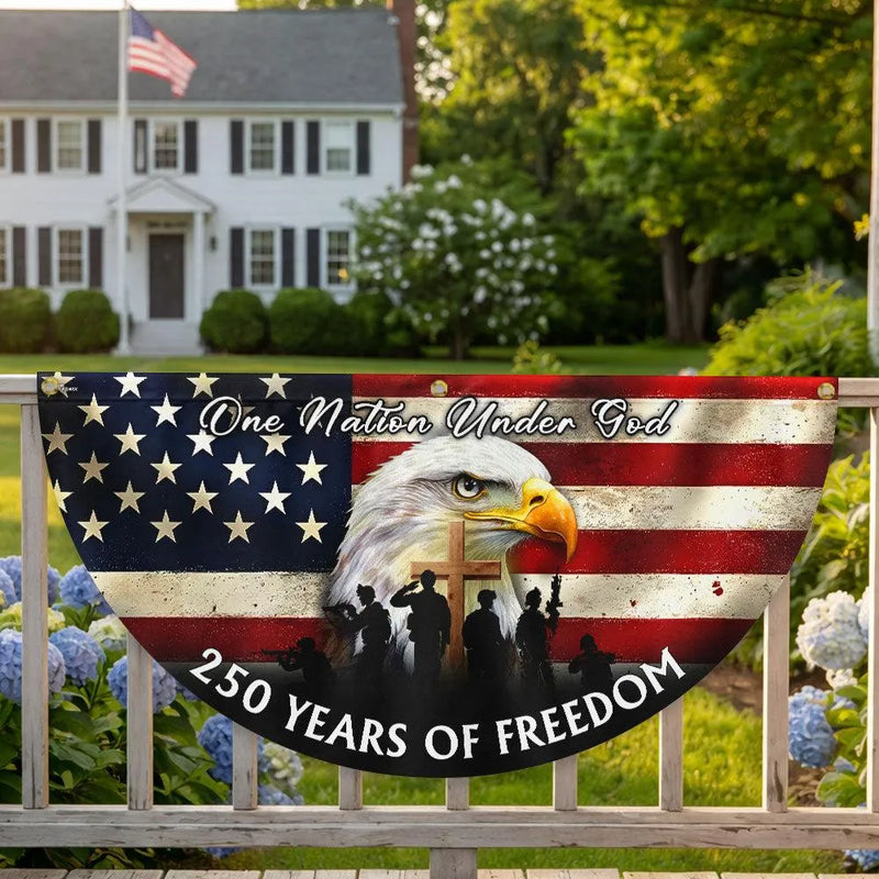US Veterans 250 Years of Freedom Garden Flag | Semiquincentennial 1776-2026 Commemorative | Double-Sided Polyester | Patriotic Home Decor Gift