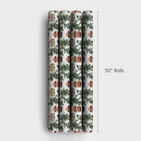 San Francisco Holiday Gift Wrap, Cable Car Christmas Wrapping Paper, Merry Christmas Wrapping Paper, Watercolor Winter City Paper Roll