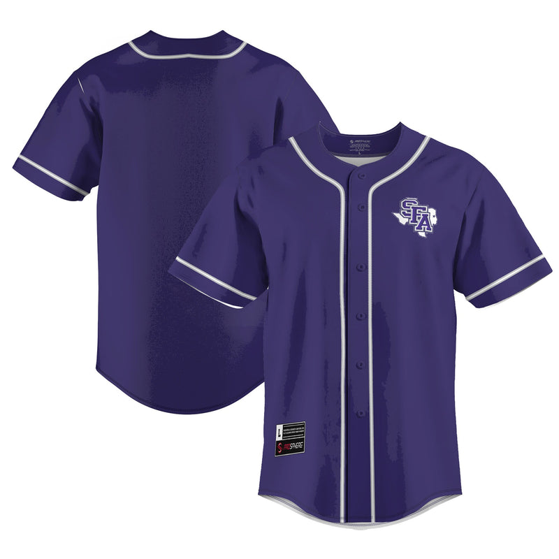 Stephen F Austin Lumberjacks Lightweight Baseball Jersey - Purple