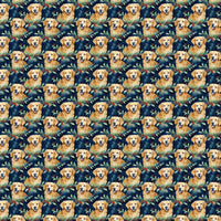 Watercolor Puppy Holiday Gift Wrap, Golden Retriever Christmas Wrapping Paper, Festive Dog Present Paper, Winter Dog Lover Wrapping Paper