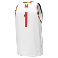 #1 Maryland Terrapins Replica Basketball Jersey - White