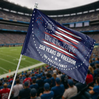We The People 250th Anniversary House Flag | Personalized 250 Years of Freedom Design | UV Resistant Double Sided Polyester | Commemorative Yard Decor Gift