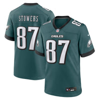 Philadelphia Eagles Eli Stowers Midnight Green Team Game Jersey