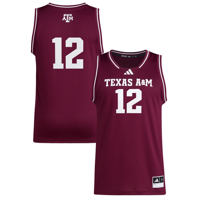 #12 Maroon Texas A&M Aggies Replica Swingman Jersey