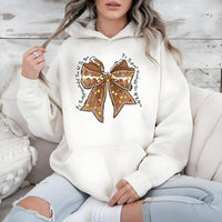 Coquette Gingerbread Hoodie, Gingerbread Bow Christmas Hoodie, Adorable Holiday Aesthetic Sweatshirt, Pastel Xmas Pullover, Comfy Winter Present