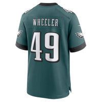 Philadelphia Eagles Ian Wheeler Midnight Green Team Game Jersey