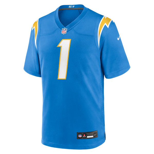 Los Angeles Chargers Number 1 Groom Nike Powder Blue Game Jersey