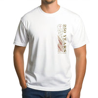 250 Years America T-Shirt | 1776-2026 Patriotic Flag Cross Design | Soft Breathable Cotton | Gift for Patriotic Americans