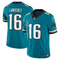 Jacksonville Jaguars Trevor Lawrence Teal Alternate Prowler Throwback Printed Limited Jersey