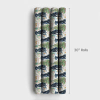 Watercolor Holiday Dog Gift Wrap, Black Labrador Christmas Wrapping Paper, Adorable Pet Pattern Gift Wrapping Paper, Xmas Dog Mom Roll