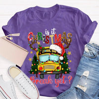 Humorous Bus Driver Holiday T-Shirt, School Bus Christmas Break Shirt, Christmas Vacation Graphic Tee, Bus Driver Appreciation Present
