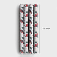 Wheelchair Santa Claus Gift Wrap, Inclusive Santa Wrapping Paper, Watercolor Christmas Wrapping Paper, Adaptive Holiday Gift Wrap