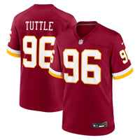 Washington Commanders Shy Tuttle Burgundy Team Game Jersey