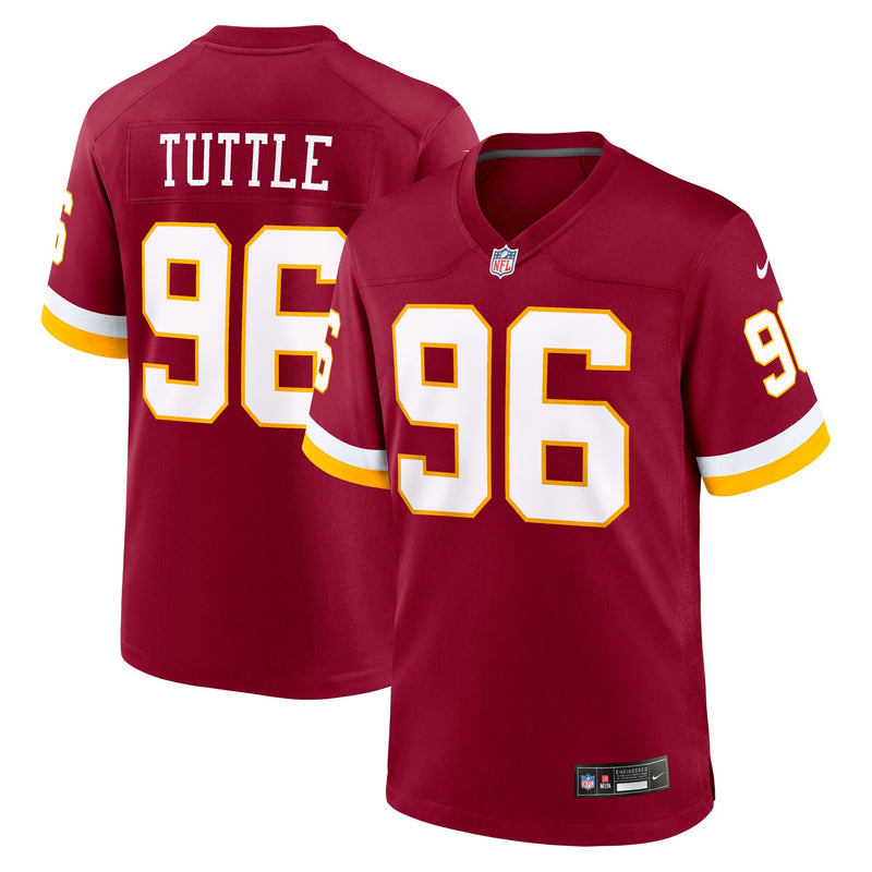 Washington Commanders Shy Tuttle Burgundy Team Game Jersey