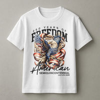 USA Semiquincentennial Eagle T-Shirt | 250 Years Of Freedom Graphic | 100% Cotton Premium Tee | Patriotic 2026 Independence Day Gift For Americans