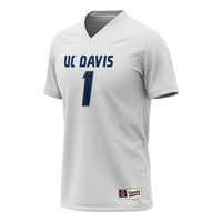 UC Davis Aggies Lightweight Collegiate Lacrosse Fashion Jersey - White