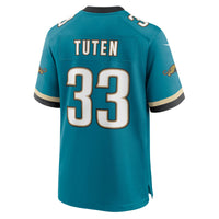 Jacksonville Jaguars Bhayshul Tuten Teal Alternate 2 Game Jersey
