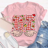 Candy Cane Snowflakes Christmas T-Shirt, Six to Seven Santa Hat Shirt, Festive Holiday Graphic Tee, Winter Xmas Shirt, Christmas Family Present