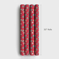 Vintage Ornament Holiday Gift Wrap, Retro Disco Ball Christmas Wrapping Paper, Disco Ball Sparkle Wrapping Paper, Festive Xmas Gift Wrap