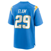 Los Angeles Chargers Kaiir Elam Powder Blue Team Game Jersey