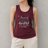 America 250 Years of Freedom Tank Top | USA Flag1776-2026 Semiquincentennial Design | Soft Breathable Stretch Fit | Patriotic Gift for Fourth of July Celebrations