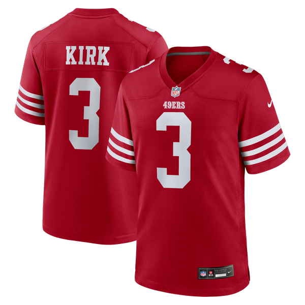 San Francisco 49ers Christian Kirk Nike Scarlet Team Game Jersey