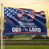 250 Years America Patriotic House Flag | 1776-2026 Blessed Nation | UV-Resistant Polyester | Memorial Day Independence Day Gift