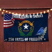 Nevada State Flag 250 Years of Freedom | Battle Born Commemorative Design | UV-Resistant Polyester | Patriotic Home Decor Gift