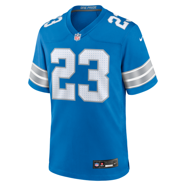 Detroit Lions Rock Ya-Sin Nike Blue Team Game Jersey