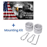250 Years Of Blessing America Flag | One Nation Under God | UV-Resistant Polyester Grommet Flag | Patriotic Commemorative 1776-2026