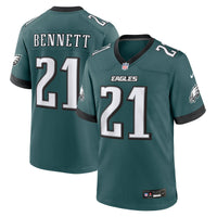 Philadelphia Eagles Jakorian Bennett Midnight Green Team Game Jersey