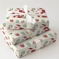 Gamer Santa Gift Wrap, Santa Rolling Dice Wrapping Paper, Humorous Christmas Wrapping Paper, Vegas Santa Claus Holiday Present Gift Wrap Roll