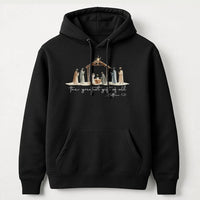 The Greatest Present of All Hooded Sweatshirt, Nativity Scene Hoodie, Christian Religious Christmas Pullover, Nativity Faith Hoodie Present