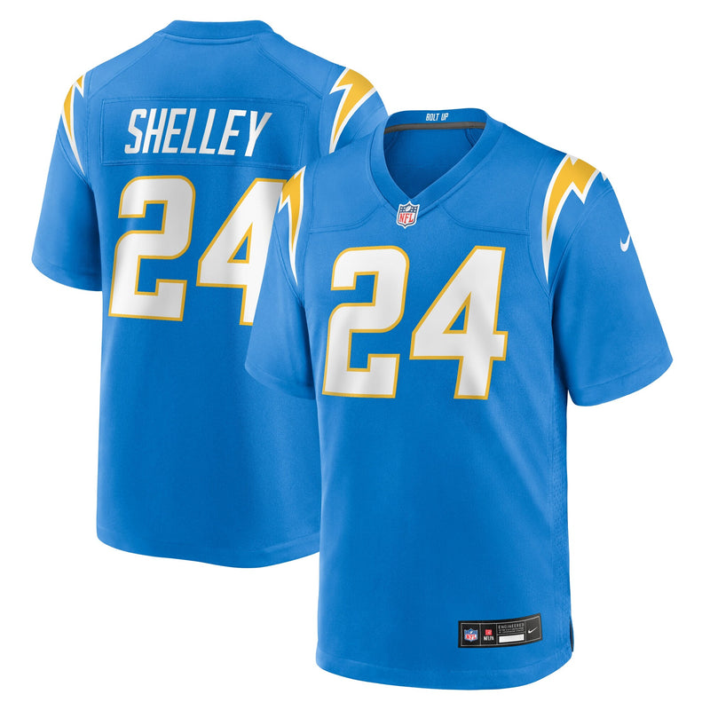 Los Angeles Chargers Rodney Shelley Powder Blue Team Game Jersey