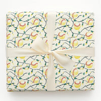 Holiday Lights Sport Gift Wrap, Baseball Christmas Wrapping Paper, Baseball Seams Present Paper, Baseball Fan Holiday Gift Wrap Roll