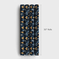 Christmas Tent and Tree Gift Wrap, Winter Camping Wrapping Paper, Rustic Holiday Wrapping Paper, Outdoorsy Present Wrap, Cabin Gift Wrap